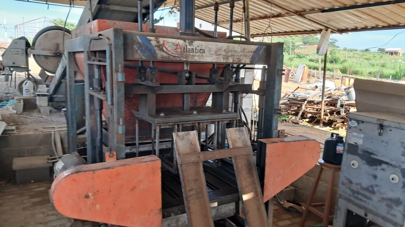 Estoque de blocos de concreto de alta qualidade